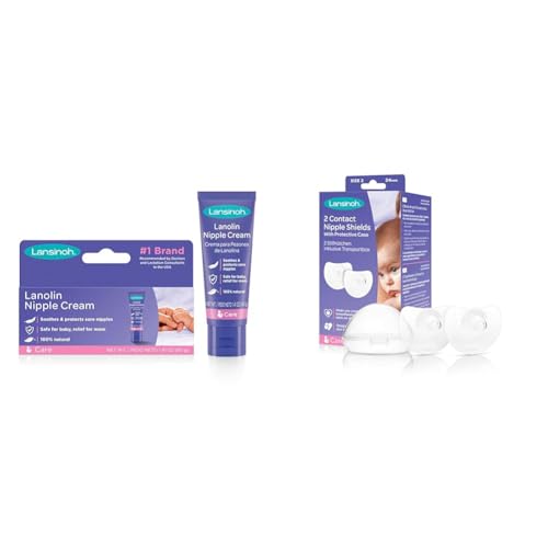 Lansinoh I Crème Lanoline HPA 40 ml & I Bouts de Sein Contact T2 24mm