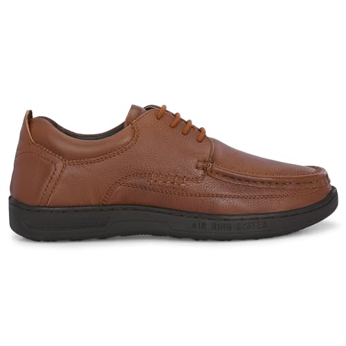 Image of Blue Leather by Centrino Genuine Leather Slip-On Men's Formal Shoe |Stylish with Soft Cushioned Insole |Trendy Non Lace-Up Design |Durable Leather with Anti-Skid Sole | Perfect for Formal Wear (3985)