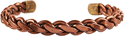 Art Of Creation Magnetic Pure Copper Bracelets Adjustable Cuff And Bangle For Men And Women Twisted Design