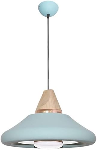 Lámpara colgante de un solo cabezal, luz de suspensión de Metal Compatible with restaurante, lámpara colgante de techo minimalista de macarrón, luz decorativa,luminaria LED