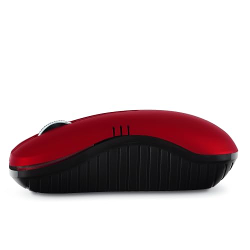 Image of Verbatim Wireless Notebook Optical Mouse, Commuter Series - Matte Red