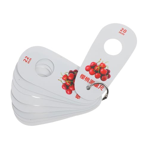 ARTSEWPLY チェリー測定カリパー 耐久プラスチック製 フルーツ計測ツール コンパクト設計 持ち運び便利 柑橘類およびベリー果実直径測定用