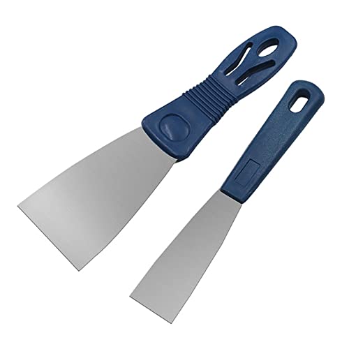 Generic Conjunto de ferramentas de massa de vidraceiro de 2 peças de metal de 1 pol. e 2 pol. Ferram