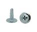 SNUG Fasteners (SNG134) 300 Qty #8 x 1/2" Zinc Wafer Modified Truss Head TEK Self Drilling Sheet Metal Screws