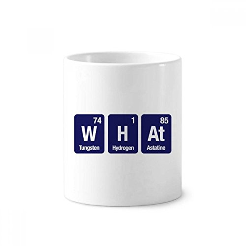Tasse science en céramique blanche pour bureau ordonné et salle de bain design