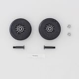 Set mit 2 Ersatzrollen für Koffer, robust und leicht, ideal für die Reparatur oder Optimierung von Koffern und Gepäck.