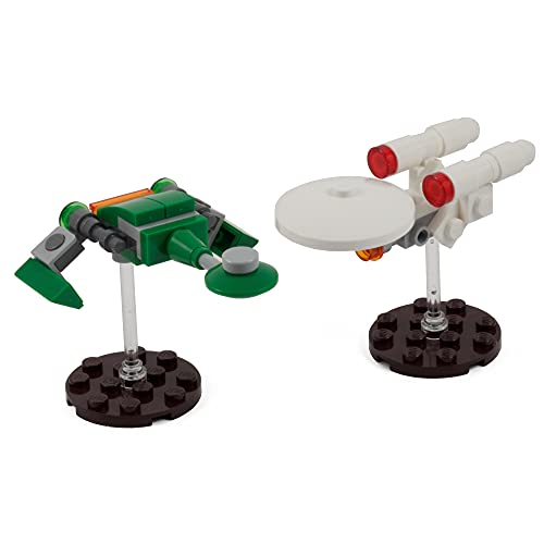 Enterprise & Bird of Prey | Custom kit made with LEGO Bricks | Instructions Included