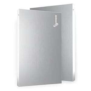 SUHSAI External Hard Drive 320GB USB 2.0 Portable Hard Disk Storage & Memory Expansion HDD, Backup External Hard Drive for Laptop Computer, MacBook, and Desktop (Silver)