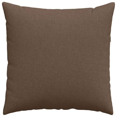 Coussin de canapé marron lavable 80x80 pour simplifier l'entretien - 7