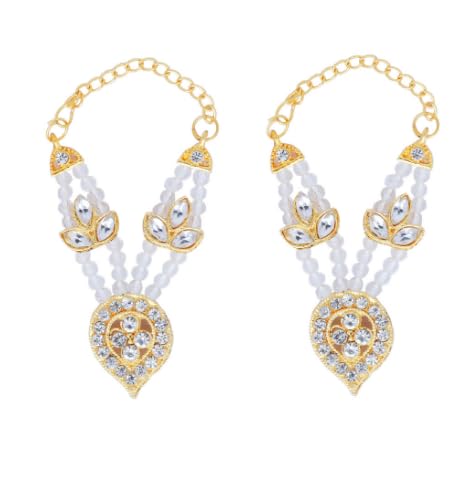 Aditri Creation Set of 2 Mala for Laddu Gopal/Devi Maa/Radha Krishna/Indian Traditional Festival of Colours God Goddess Set Deities jewellary All God Idol Statue (Size:- 2.5")(Colour:-White)