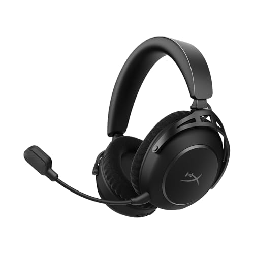 HyperX Cloud Alpha 2 – Casque Gaming sans Fil avec Haut-parleurs Double Chambre de 53 mm et jusqu'à 250 Heures d'autonomie, 2,4 GHz et Bluetooth simultanés, compatibilité multiplateforme, Noir