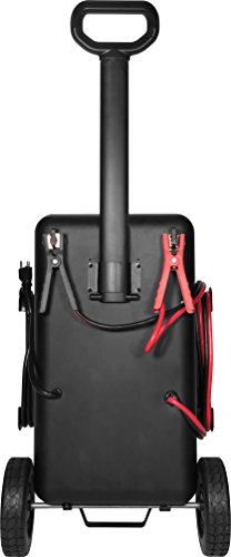 DEWALT DXAEC210 70 Amp Rolling Battery Charger: 210 Amp Engine Start, 2 Amp Maintainer, 120V AC Outlet, 3.1A USB Port, Battery Clamps