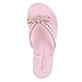 Juicy Couture Wedge Platform Flip Flop – Stylish Thong Sandal, High-Fashion Elevated Slide for Beach, Pool & Casual Wear-Uche-Blush White-5