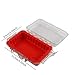 QSTDGVPW Waterproof Shockproof Box Sealed Carry Box Protection Lightweight Waterproof Storage Case Camping Storage Box for Hiking, Red