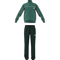 adidas Unisex - Bambini Junior Tricot Colourpop Tracksuit, pure teal/white, 11-12 Years