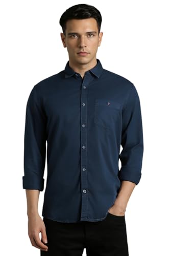 Image of Louis Philippe Men's Solid Slim Fit Shirt