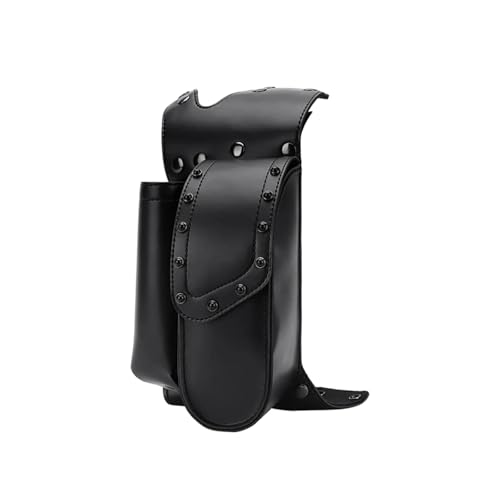 Sacoche de selle de moto en PU avec porte-bouteille étanche pour Road King Electra Glide