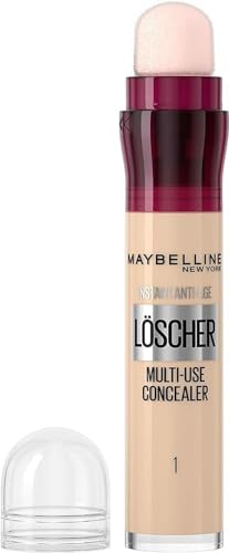 Maybelline New York Abdeckstift, Instant Anti-Age Effekt Concealer, Löscher Mit Mikro-Lösch-Applikator, Nr. 01 Light, 6,8 Ml (Packung mit 2) – Ansicht 4
