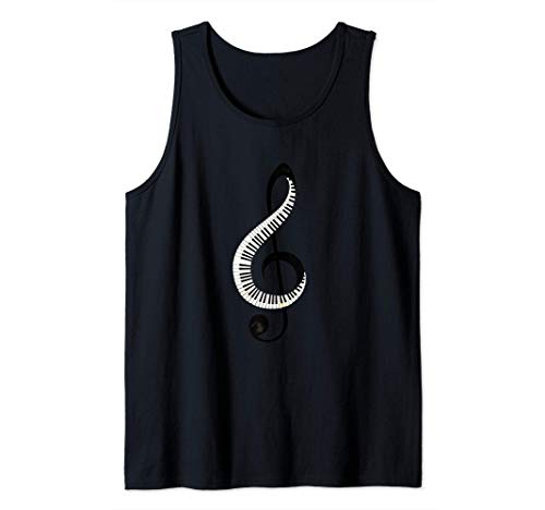Ich liebe Klavier, Musiknote Tank Top