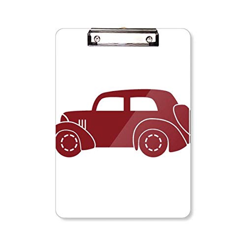 Porte-bloc rétro automobile rouge A4 idéal pour les réunions de chantier et bureaux