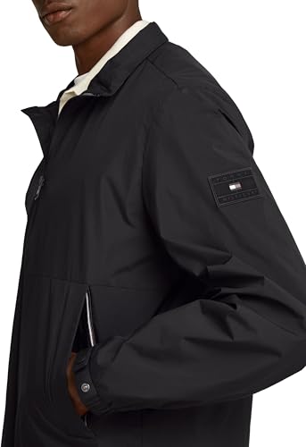 Tommy Hilfiger Herren Blouson Jacke Branded mit Reißverschluss, Schwarz (Black), XXL – Ansicht 5