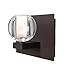 Besa 1WF-BOCACL-LED-BR Contemporary Modern One Light Vanity from Boca 3 Collection in Bronze / Dark Finish,