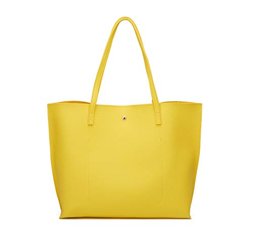 Image of Dreubea Women's Soft Faux Leather Tote Shoulder Bag from, Big Capacity Tassel Handbag