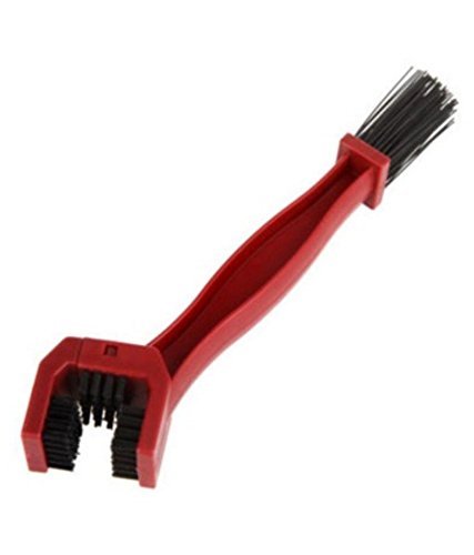 JERN - NA8789 Motorcycle/Cycle Chain Cleaner Brush Bike Crankset Scrubber Brushes Bicycle Chain Cleaner Tool (Red)-image-19