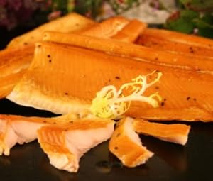 Grindstone Neck of Maine Smoked Trout, Roasted, Rainbow Fillet, 8 Oz Each, Double Smoked, 10 Fillets