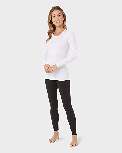 32 Degrees Women's Lightweight Baselayer Crew Top | Long Sleeve | Form Fitting | 4-Way Stretch | Thermal2