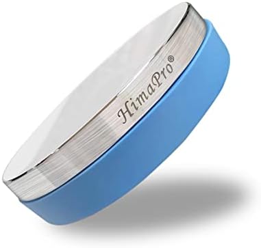 HimaPro Professional No Rebound Steel Bench Block, Metal Stamping Block for Jewelry Making - 3 inch Round Block with Mirror Polishing and Chrome Plating