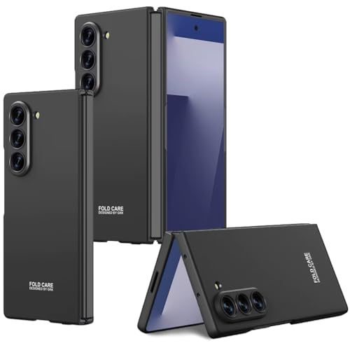 Image of TechTrendz Hard PC Ultra Slim Matte Case for Samsung Galaxy Z Fold 7,Shockproof Anti Scratch Protective Cover with Wireless Charging Compatible with Z Fold 7 5G (Cool Black)