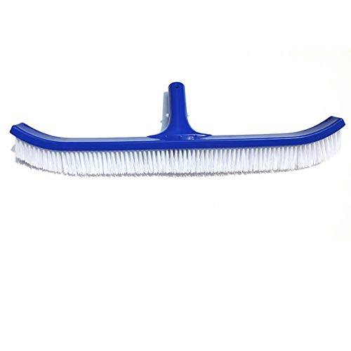 Wenjie 18inch Swimming Pool Spa Algae Plastic Brush Head Heavy Duty Broom Cleaner Curved Tools Accessories Cleaning Equipment - Blue