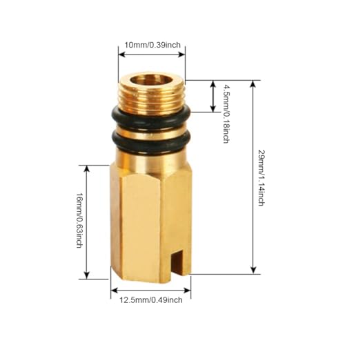 Image of 4 Pack Kitchen Faucets Blanking Plug M10 Screw Bathroom Faucet Hot and Cold Water Inlet End Cap Plugs for Kitchen Sink Faucets with Pull Down Sprayer Faucet Connector Supply Hose Laundry Room
