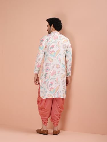 Image of KISAH Men's Pashmina Printed Kurta Pyjama Set | Festive Wedding Party Ethnic Wear