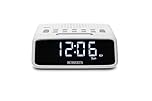 Roberts ORTUSFM FM Digital Clock Radio with Dual Alarms and a Large LCD Display, White