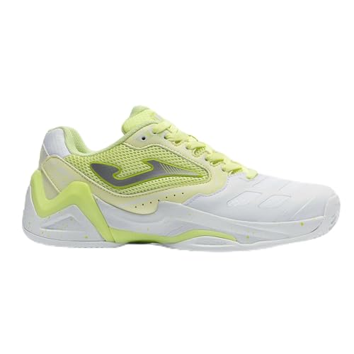 Basket Joma Set Lady 2611 chaussure tennis femme sport amorti blanc jaune