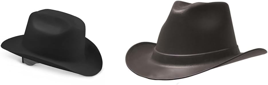 Jackson Safety & OccuNomix Cowboy Hard Hats - Western Outlaw Style - Ratchet Suspension - Multiple Colors
