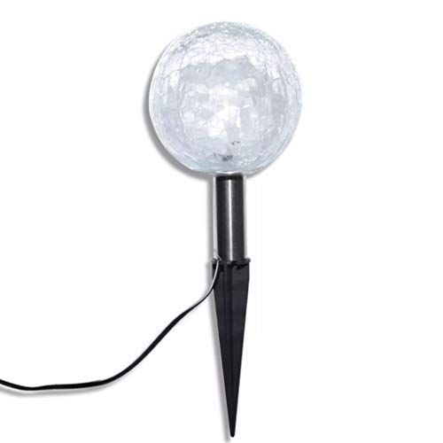 VidaXL 3X Lampioncini Solari a LED con Panello e