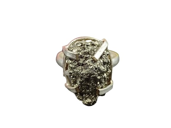 ARTATTENTION Natural Pyrite Ring, Raw Gemstone, Pyrite Cluster Finger Ring, Adjustable Ring, Abundance & Prosperity, For Men/Women, Healing Stone (B0CLS833XC) Amazon Price History, Amazon Price Tracker