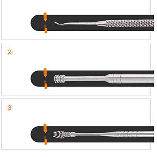 Image of Healeved 7pcs Wax Remover Tool Cleaner Kit Scoop Spoon Earwax Removal Tools Storage Box