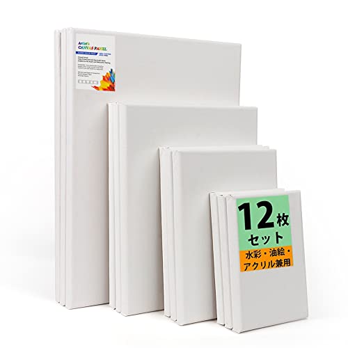 Amazon.co.jp: YTOPRO キャンバス 12枚入 木枠 油絵 張りキャンバス
