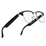 SZXWL Bluetooth Smart Glasses for Sports/Cycling/Running, Bone-conduction Music Glasses, Intelligent Voice Navigation, (Anti-blue light glasses)