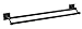 Designers Impressions Aurora Series Oil Rubbed Bronze 24" Double Towel Bar