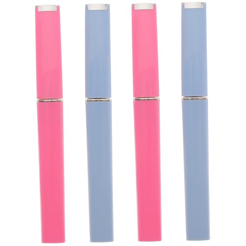 MERRYHAPY 4 Piezas Limas de Uñas de Cristal Pulidoras Portátiles para Manicura Profesional Duraderas y Delicadas con Uñas Naturales Colores Rosa y Azul