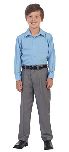 Image of Gioberti Boys Long Sleeve Solid Dress Shirt