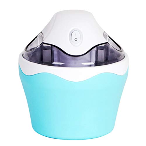 WJYLM Gelatiera con congelatore Integrato, Macchina per Gelato Automatica da 500 ml, Macchina per Gelati per la casa Fai da Te, Blu