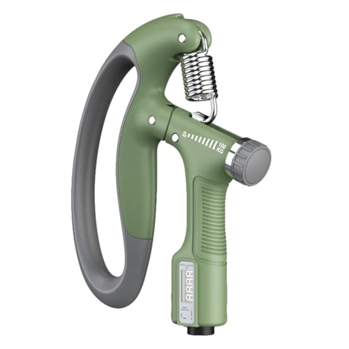 Mejora tu fuerza de agarre con el entrenador muscular electrónico ajustable para lograr mejores resultados (caja verde)