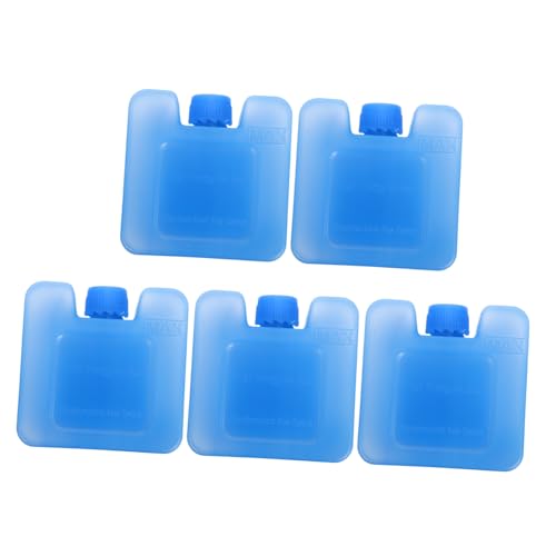 LIOOBO 5個 冷却 ブロック アイス クーラー 冷凍庫 ブロック 食品 保存 冷却 スティック アイス 保存 バッグ 冷凍庫 用 クール バッ