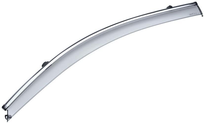 WellVisors Window Visors Wind Deflectors Compatible with Acura 2014-2020 MDX with Chrome Trim Rain Guards 3-847AC008